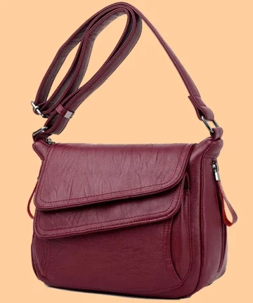 Sac à Bandoulière Femme en Cuir Souple