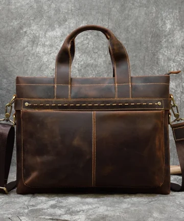 Sacoche Homme Vintage Structurée